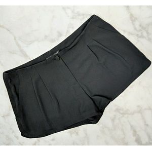Victoria's Secret Black Pleated Dress Shorts